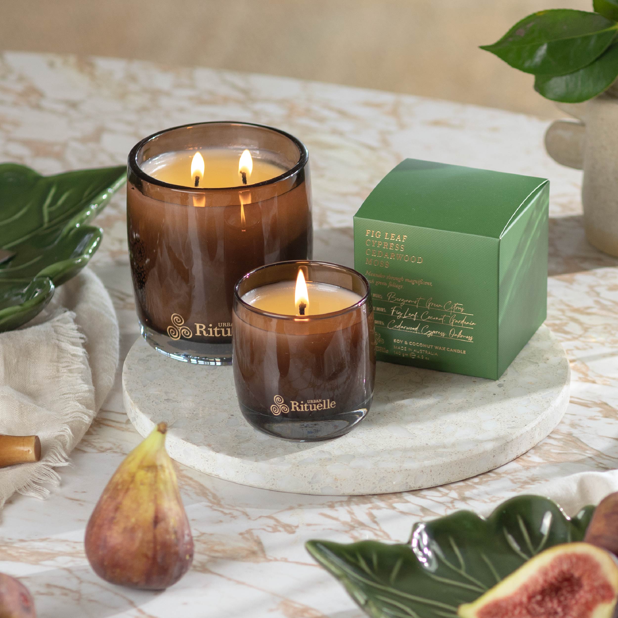Fig Leaf, Cypress, Cedarwood, Moss<br>Scented Soy Candle | 400gm