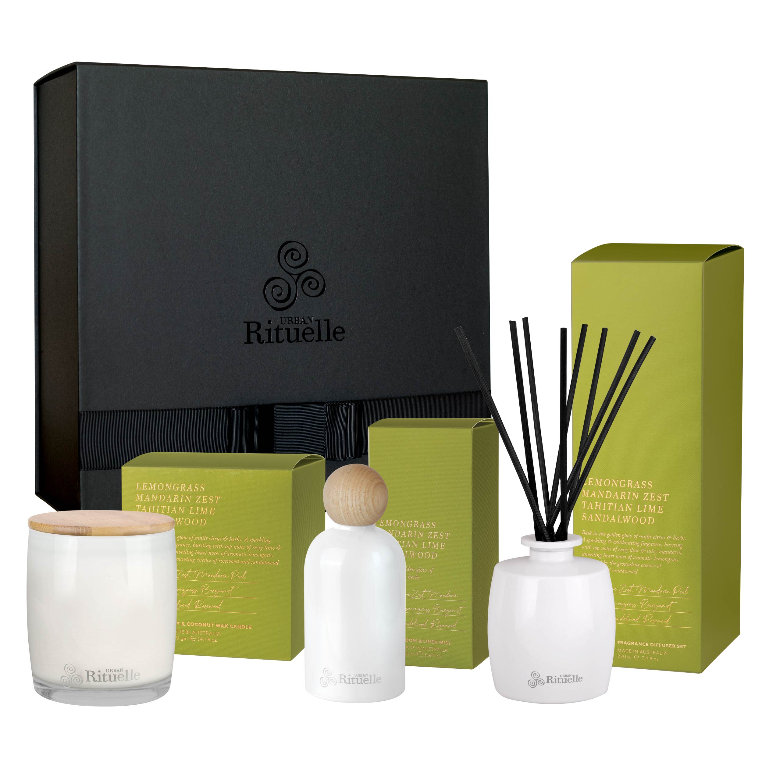 Lemongrass, Mandarin Zest, Tahitian Lime, Sandalwood <br> Gift Set