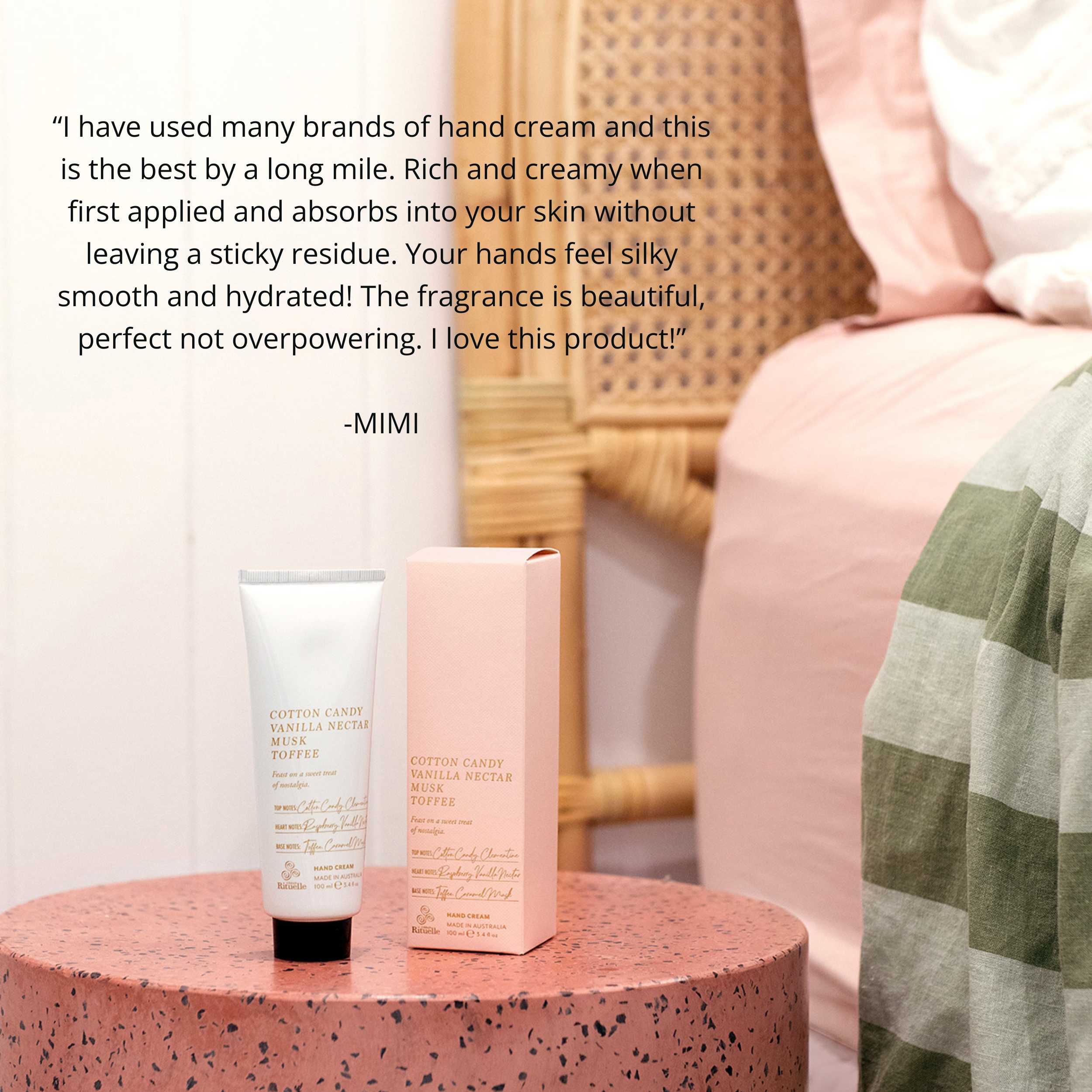 Cotton Candy, Vanilla Nectar, Musk, Toffee <br> Hand Cream | 100ml