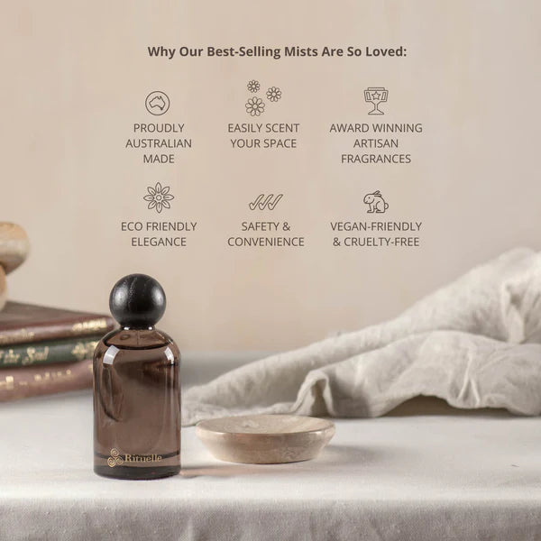 Crisp Sea Mist, Juniper, Amberwood Charcoal Bottle<br>Room & Linen Mist | 100ml