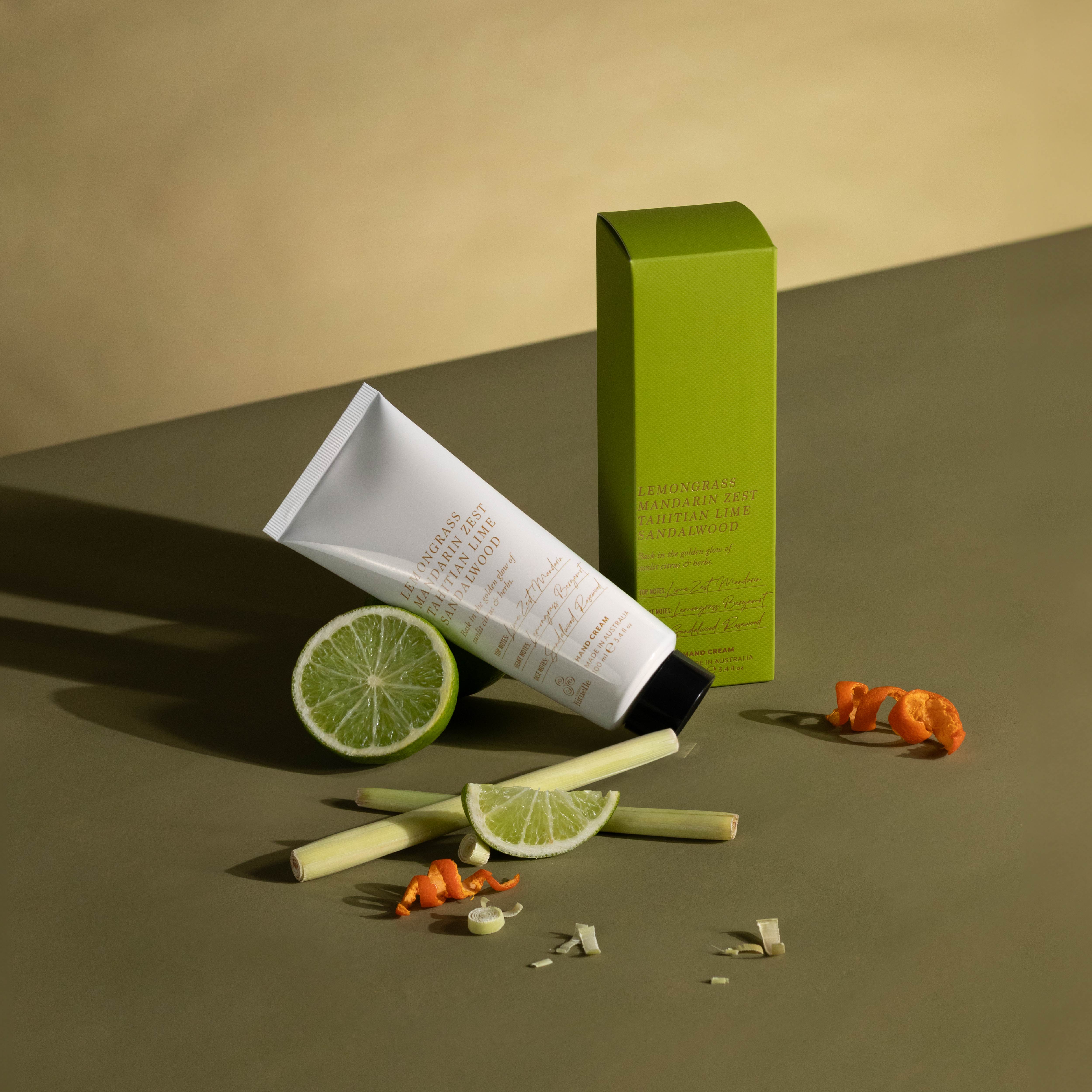 Lemongrass, Mandarin Zest, Tahitian Lime, Sandalwood<br> Hand Cream | 100ml