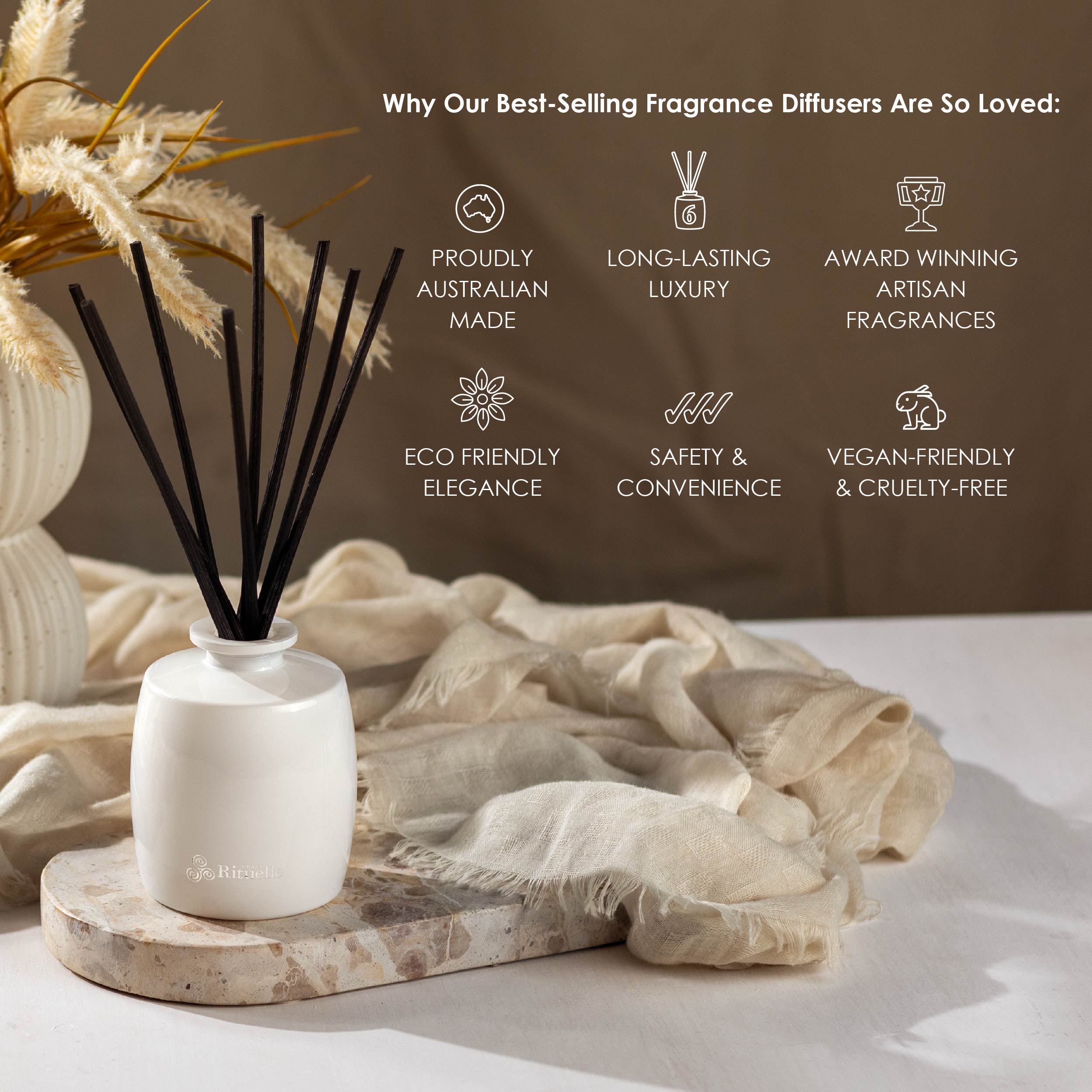 Pistachio, Saffron, Praline, Maple<br> Fragrance Diffuser Set | 220ml