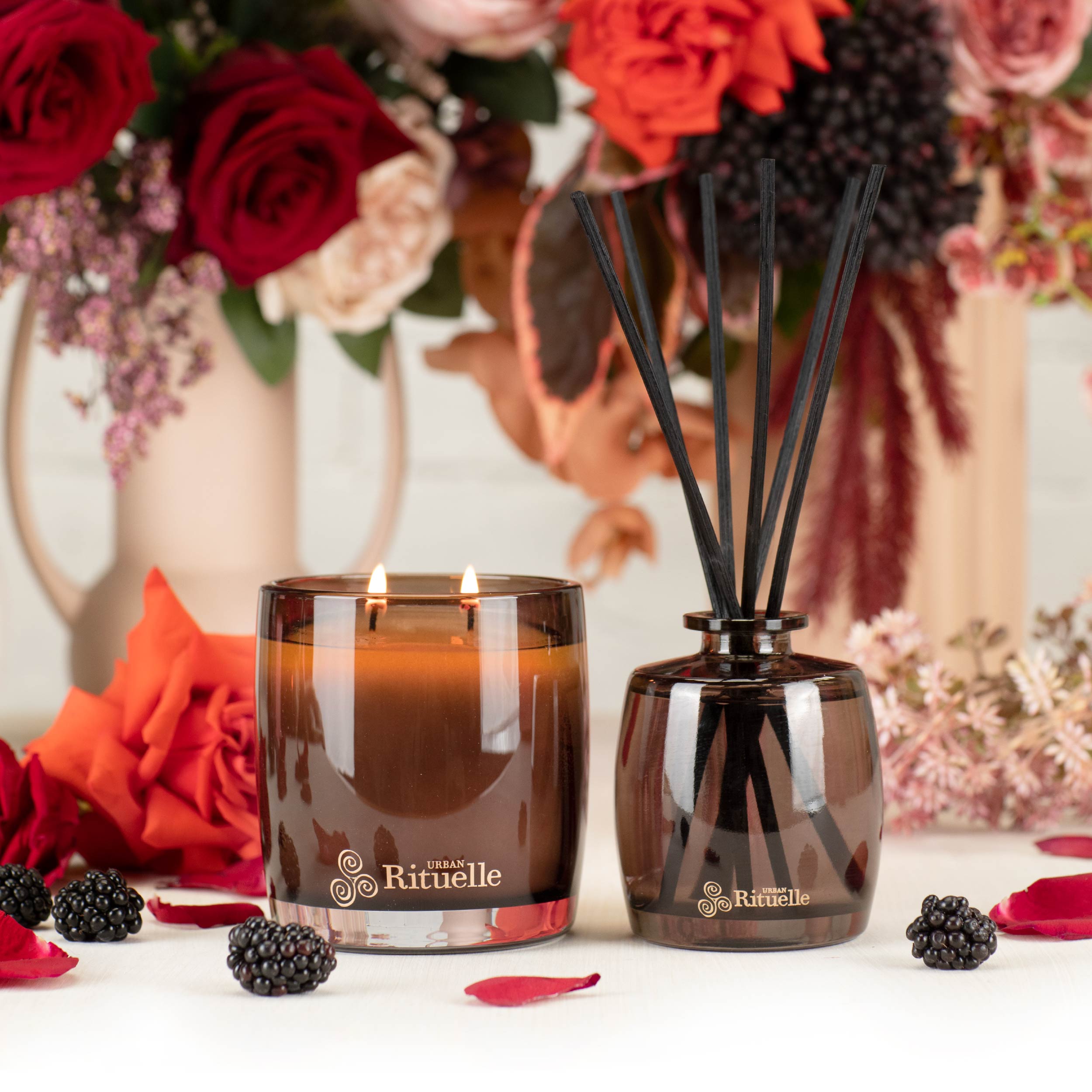 Velvet Rose Garden, Patchouli, Amber<br> Scented Soy Candle | 400gm