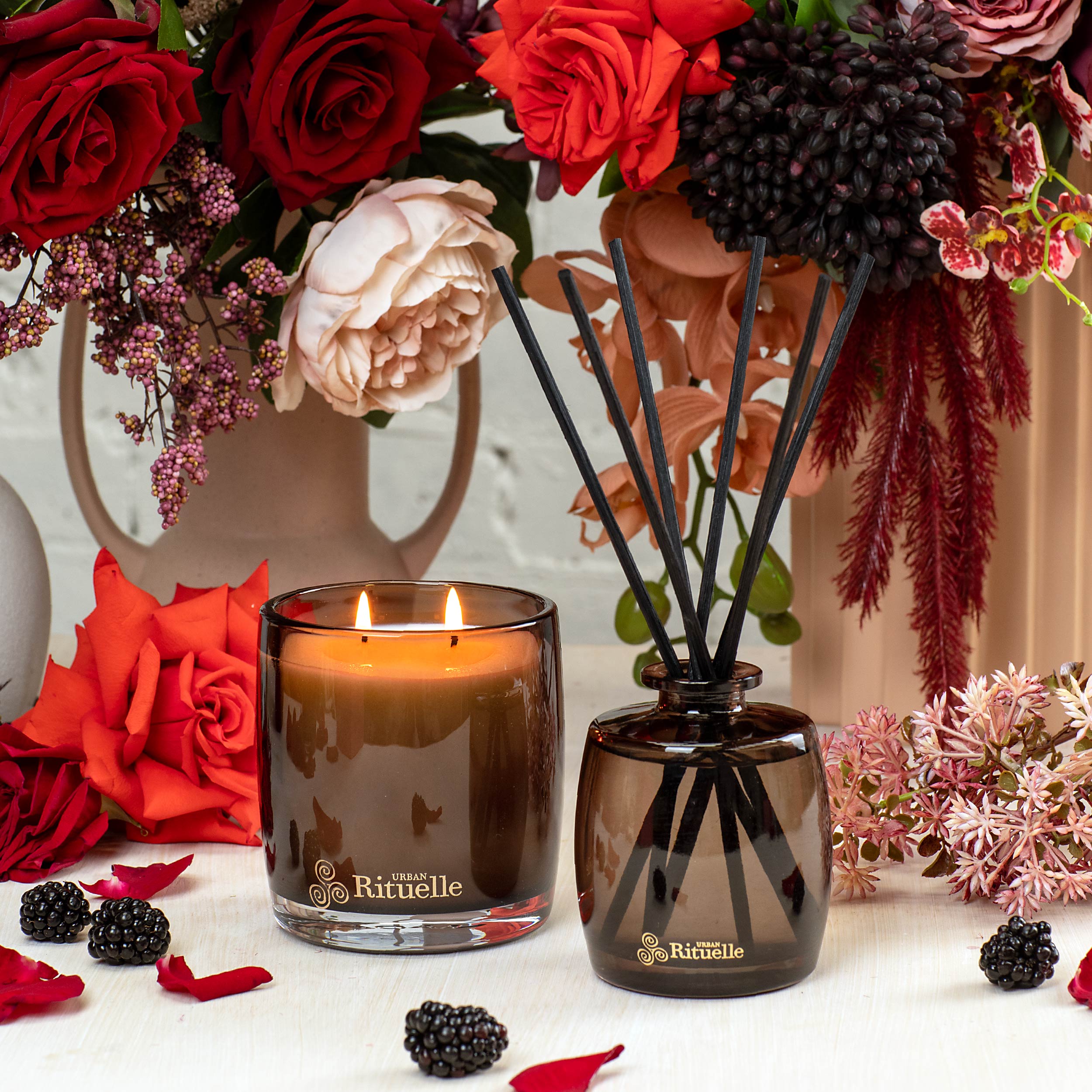 Velvet Rose Garden, Patchouli, Amber<br> Scented Soy Candle | 400gm