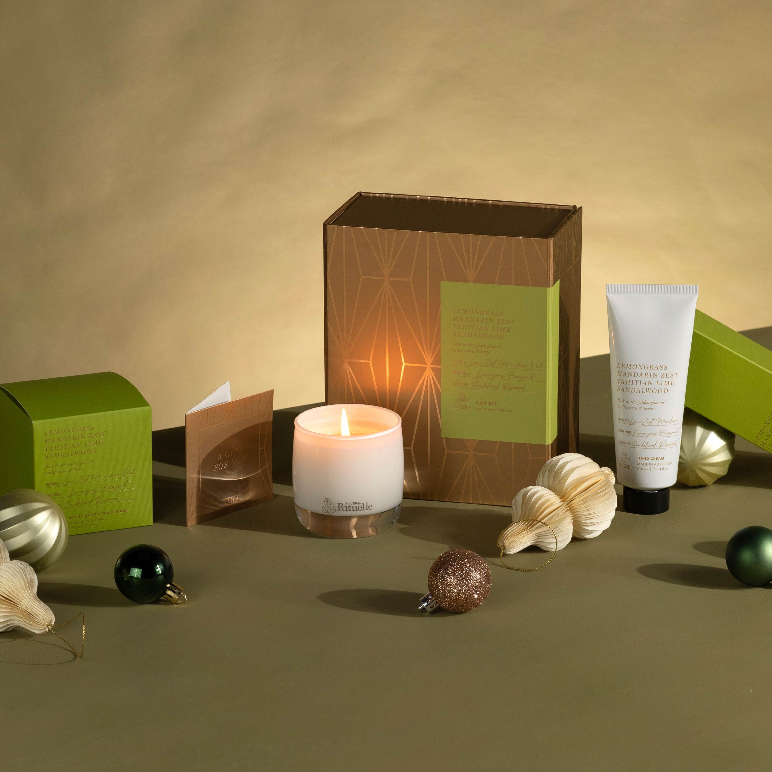 Lemongrass, Mandarin Zest, Tahitian Lime, Sandalwood<br>Signature Gift Set