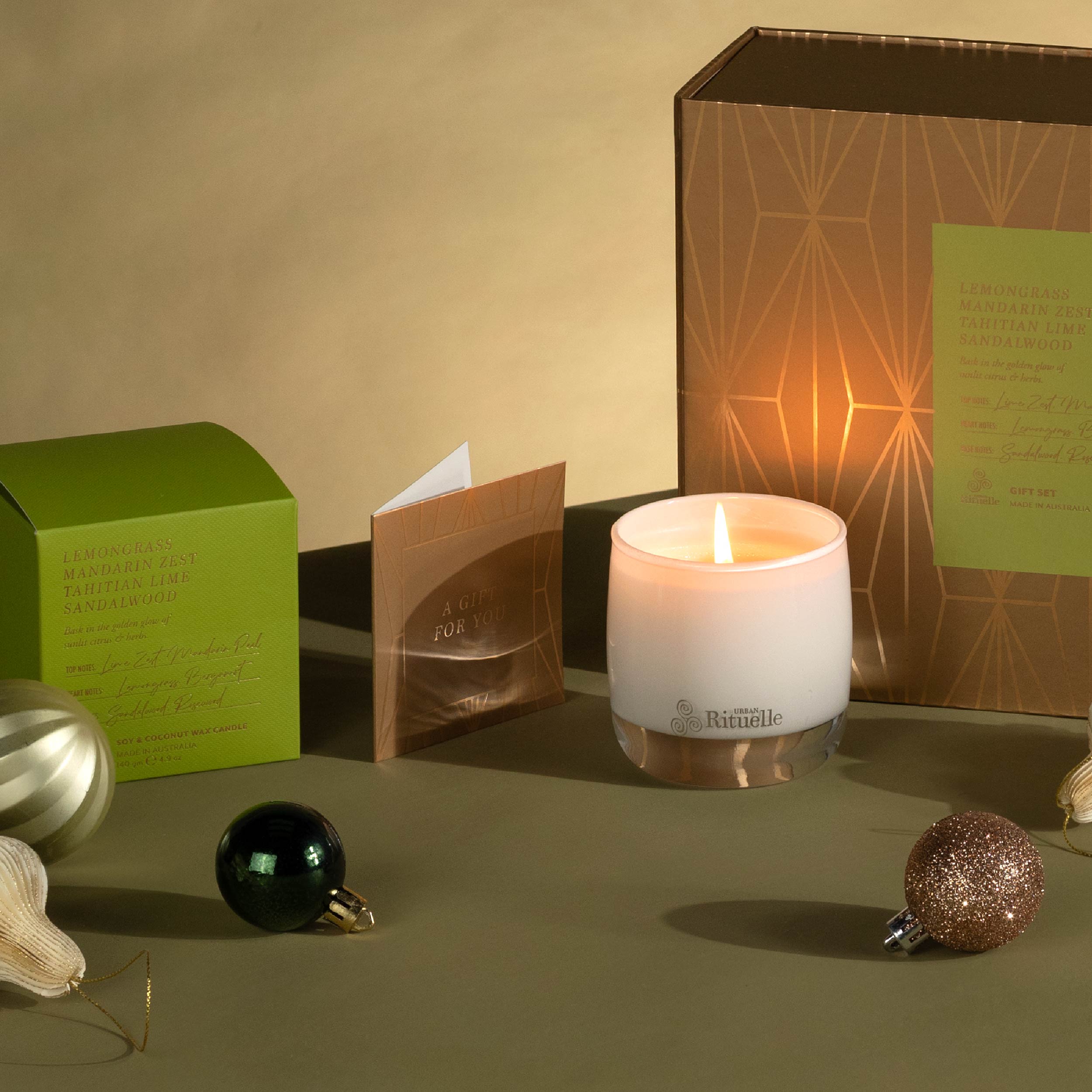 Lemongrass, Mandarin Zest, Tahitian Lime, Sandalwood<br>Signature Gift Set