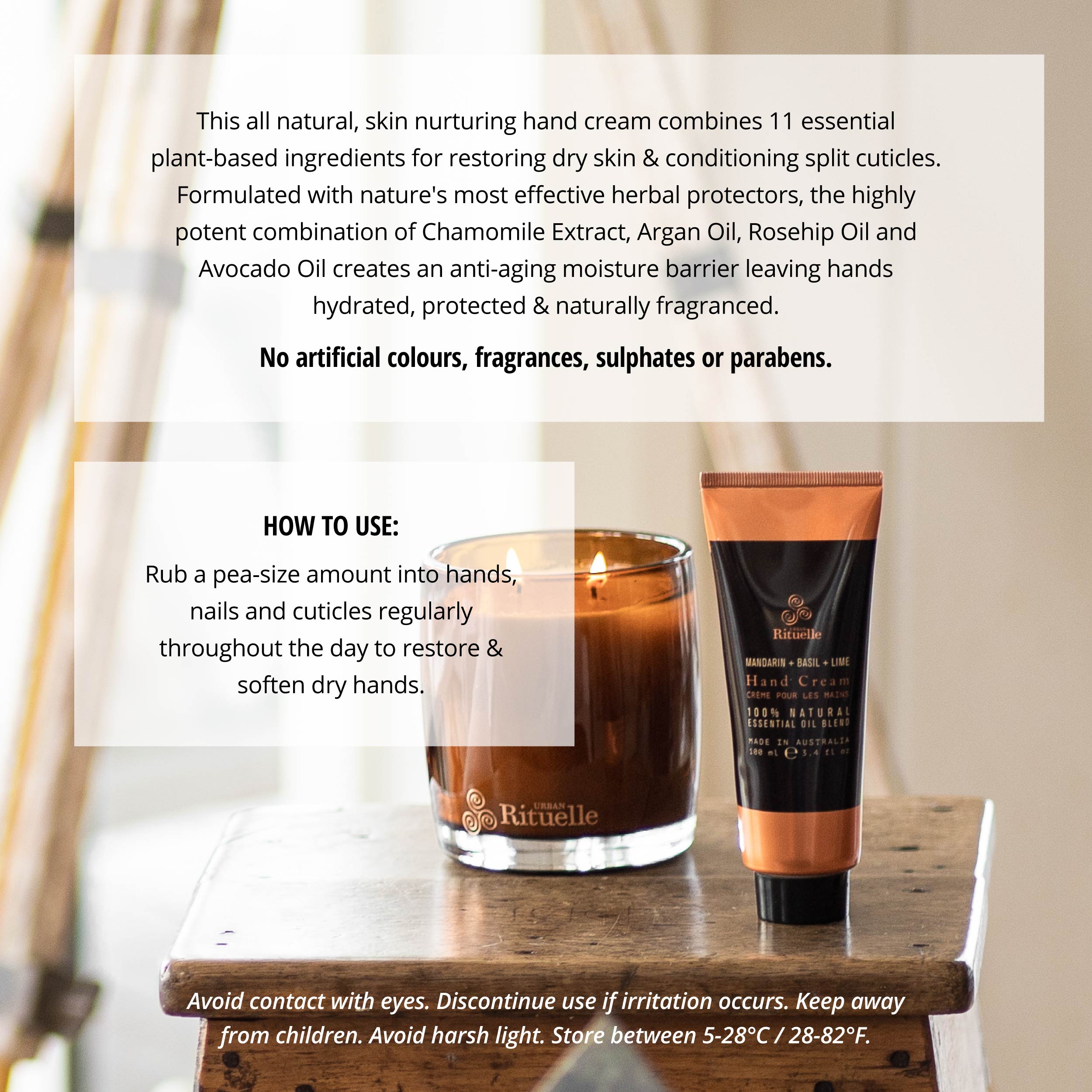 Mandarin, Basil & Lime<br>Hand Cream | 100ml