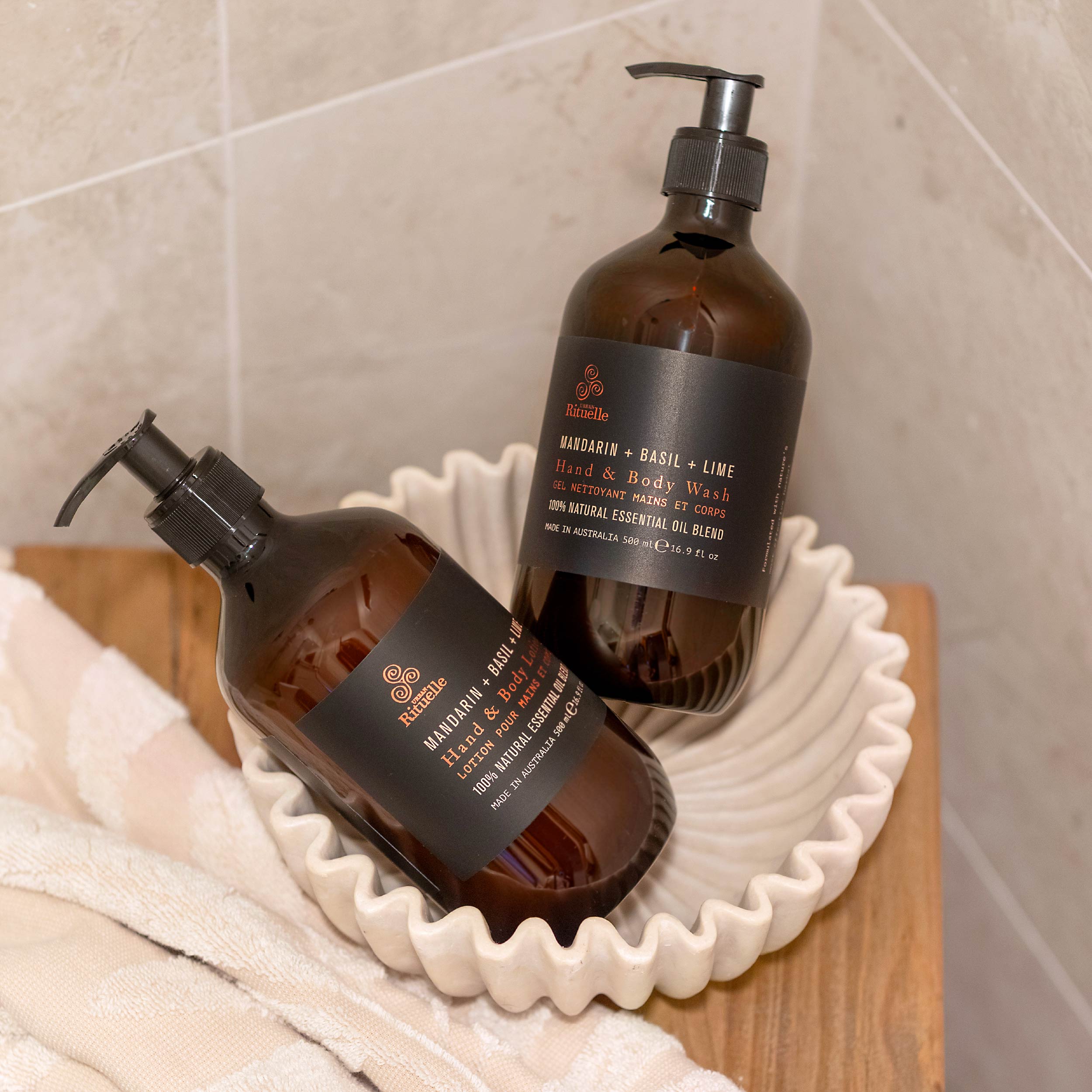 Mandarin, Basil & Lime<br> Cleanse & Nourish Gift Duet | 2 x 500ml