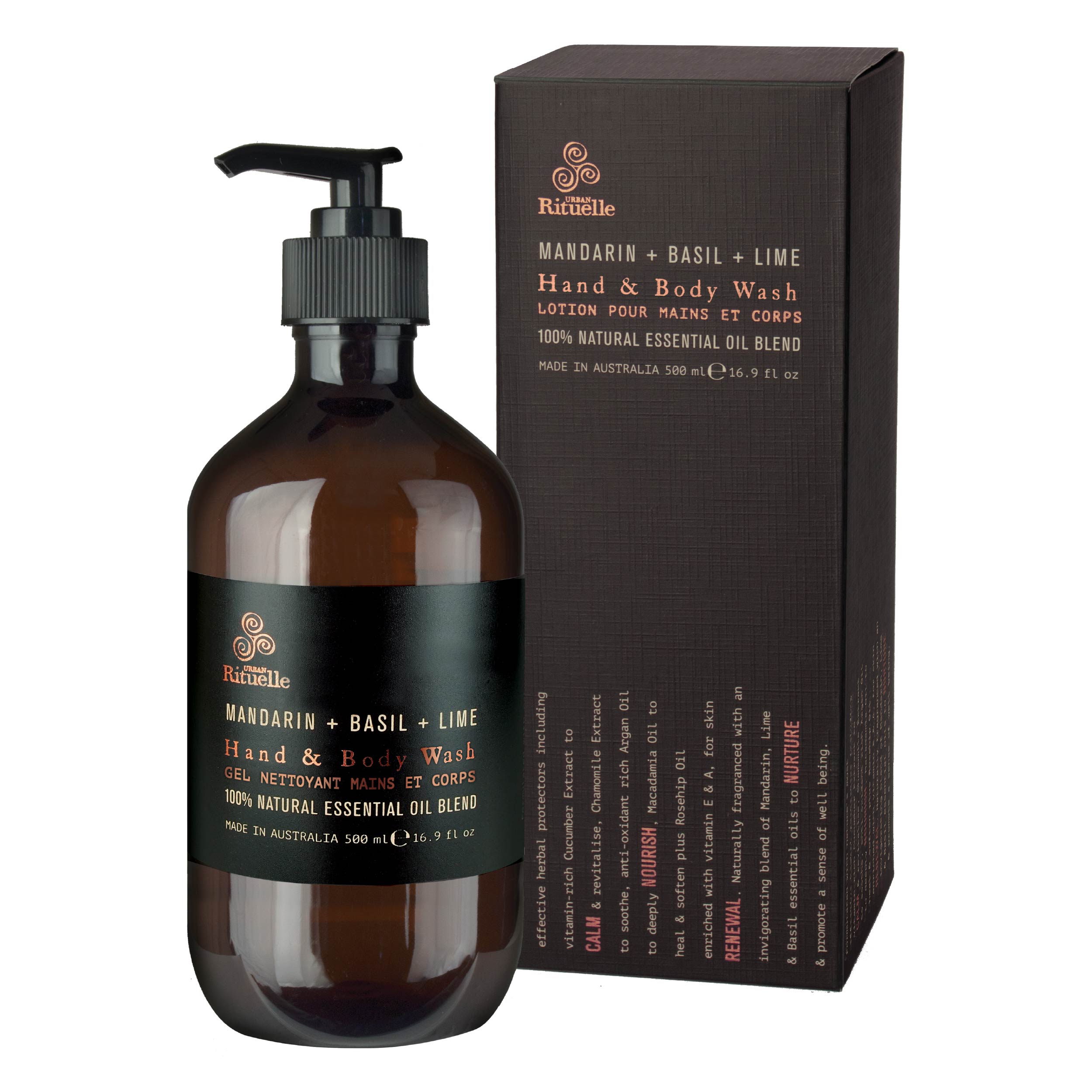 Mandarin, Basil & Lime<br> Hand & Body Wash | 500ml