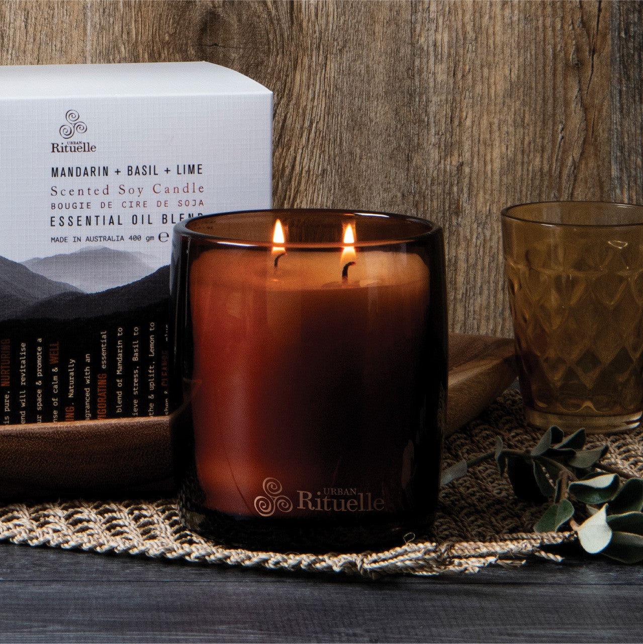 Mandarin, Basil & Lime<br> Scented Soy Candle | 400gm