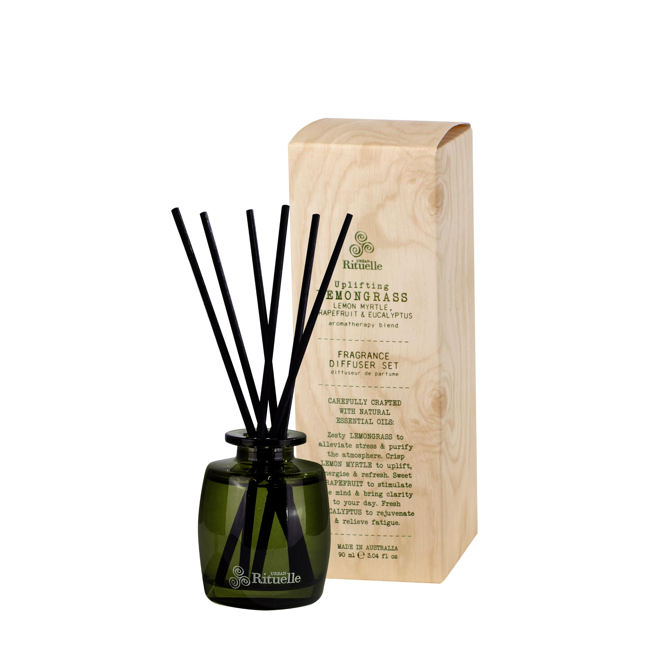 Lemongrass, Lemon Myrtle, Grapefruit & Eucalyptus<br> Fragrance Diffuser Set | 90ml