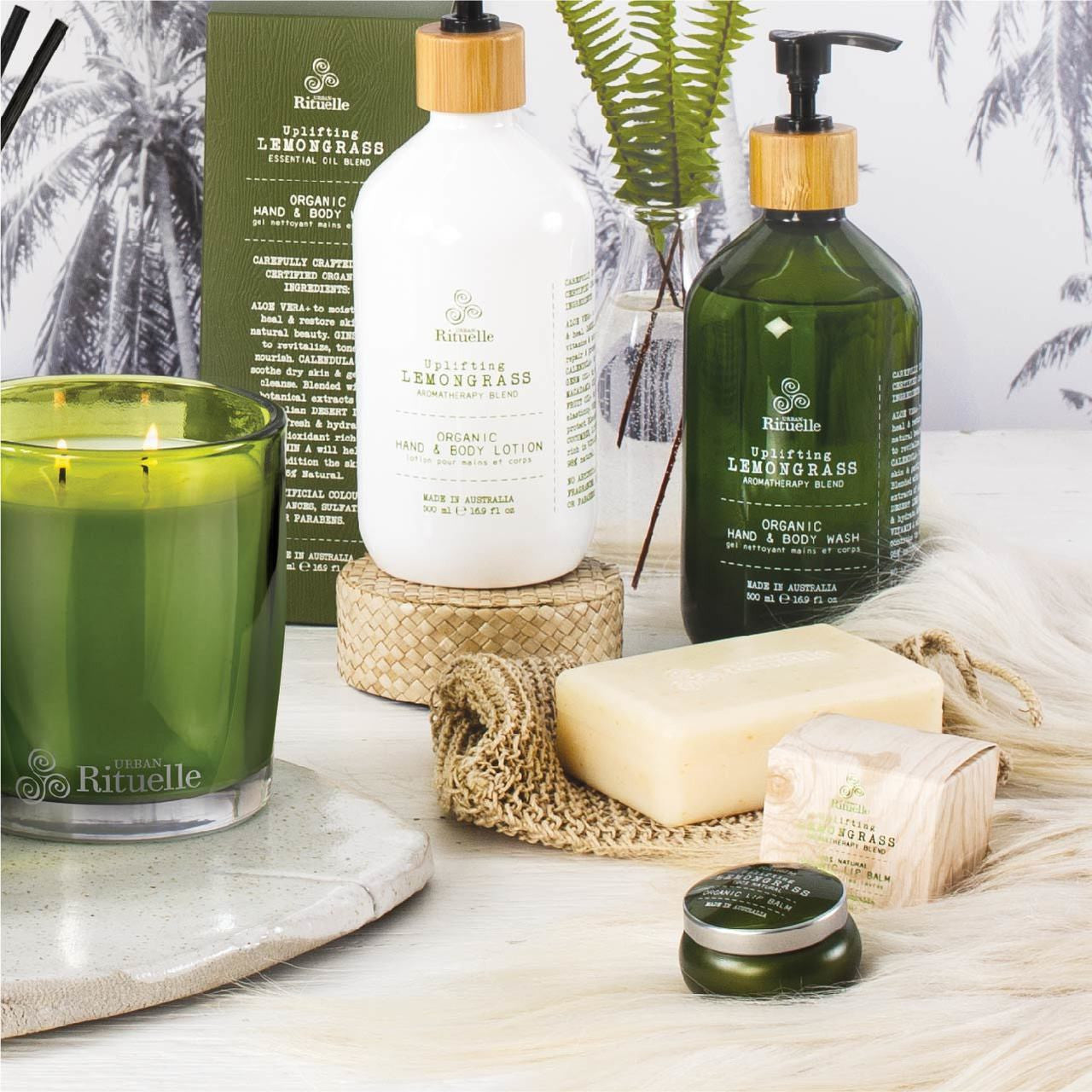 Lemongrass, Lemon Myrtle, Grapefruit & Eucalyptus<br> Organic Hand & Body Lotion | 500ml