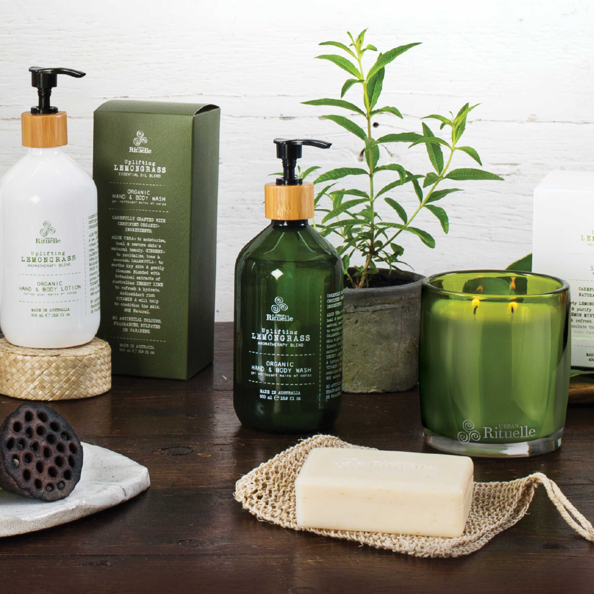 Lemongrass, Lemon Myrtle, Grapefruit & Eucalyptus<br> Organic Hand & Body Wash | 500ml