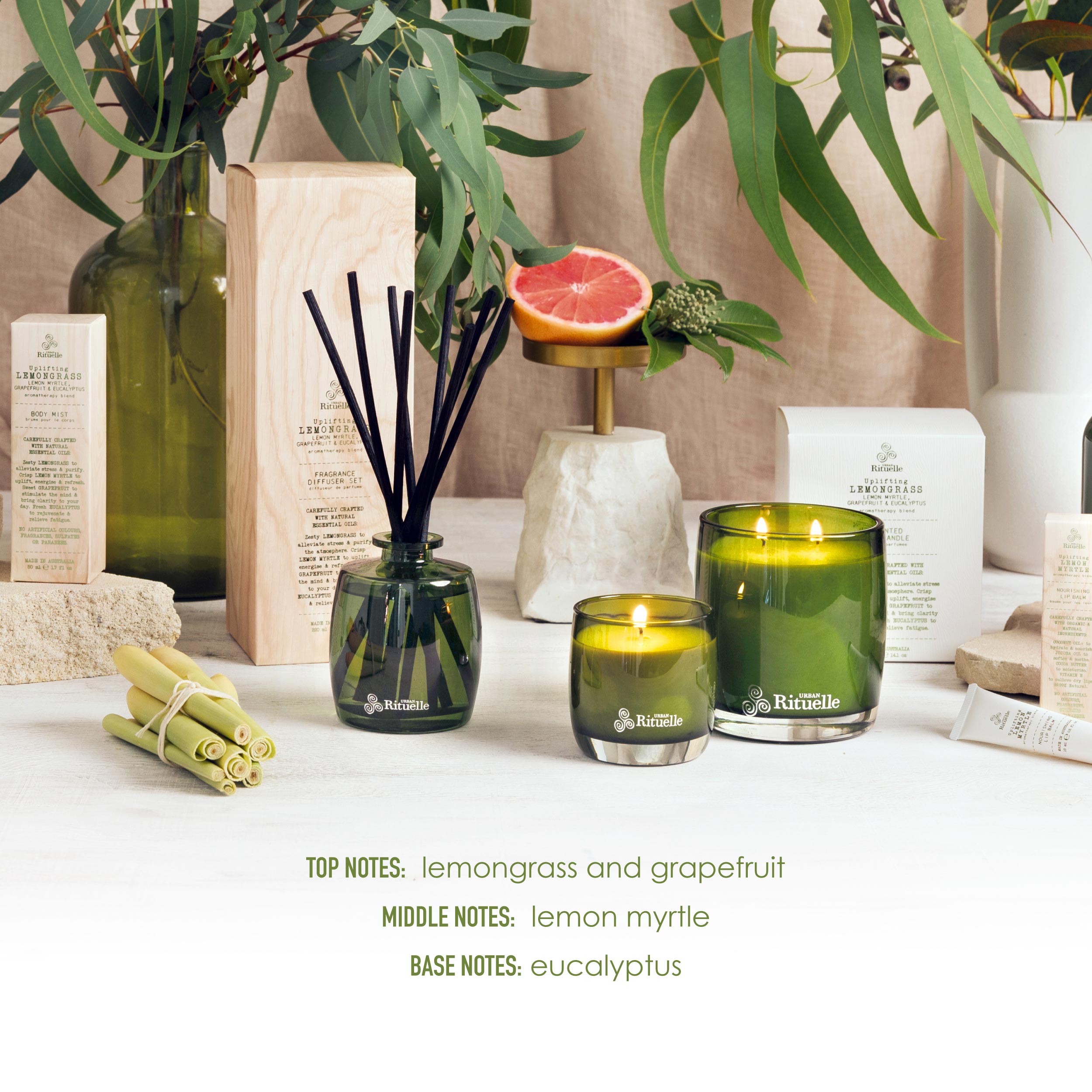 Lemongrass, Lemon Myrtle, Grapefruit & Eucalyptus <br> Room & Linen Mist | 100ml