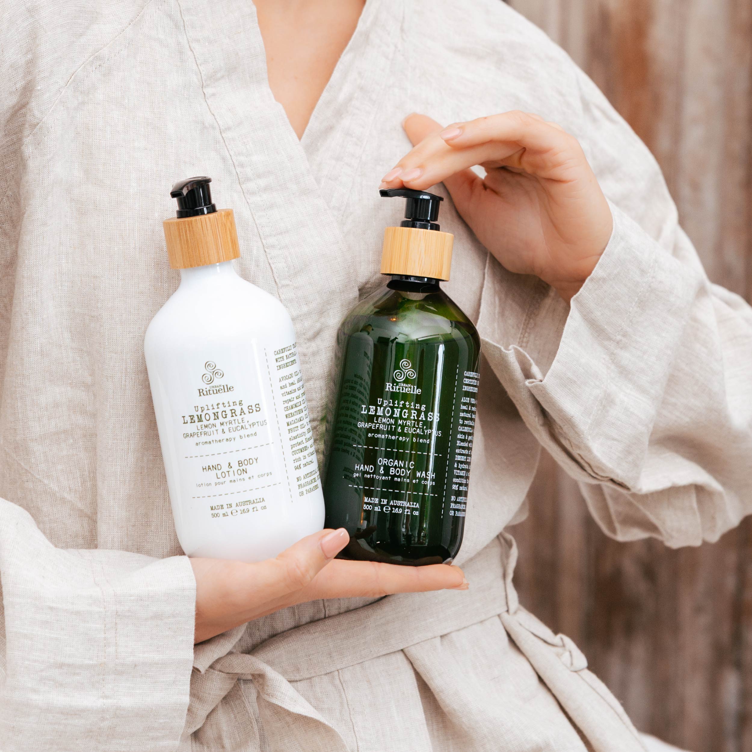 Lemongrass, Lemon Myrtle, Grapefruit & Eucalyptus<br> Organic Hand & Body Wash | 500ml