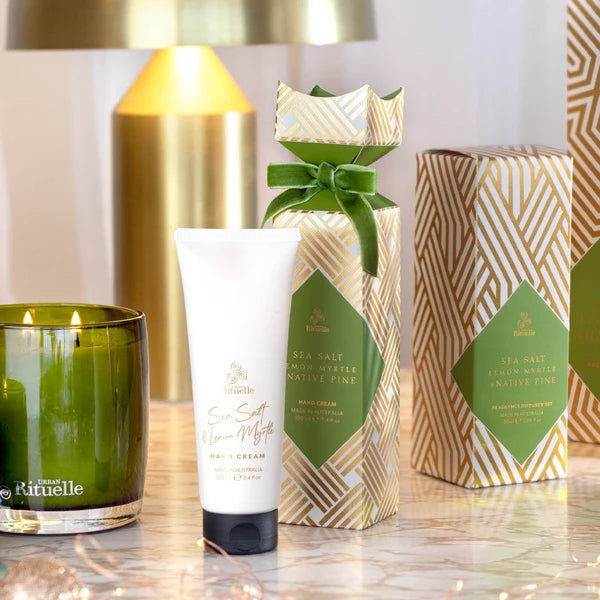 Sea Salt, Lemon Myrtle + Native Pine<br> Scented Soy Candle | 400gm