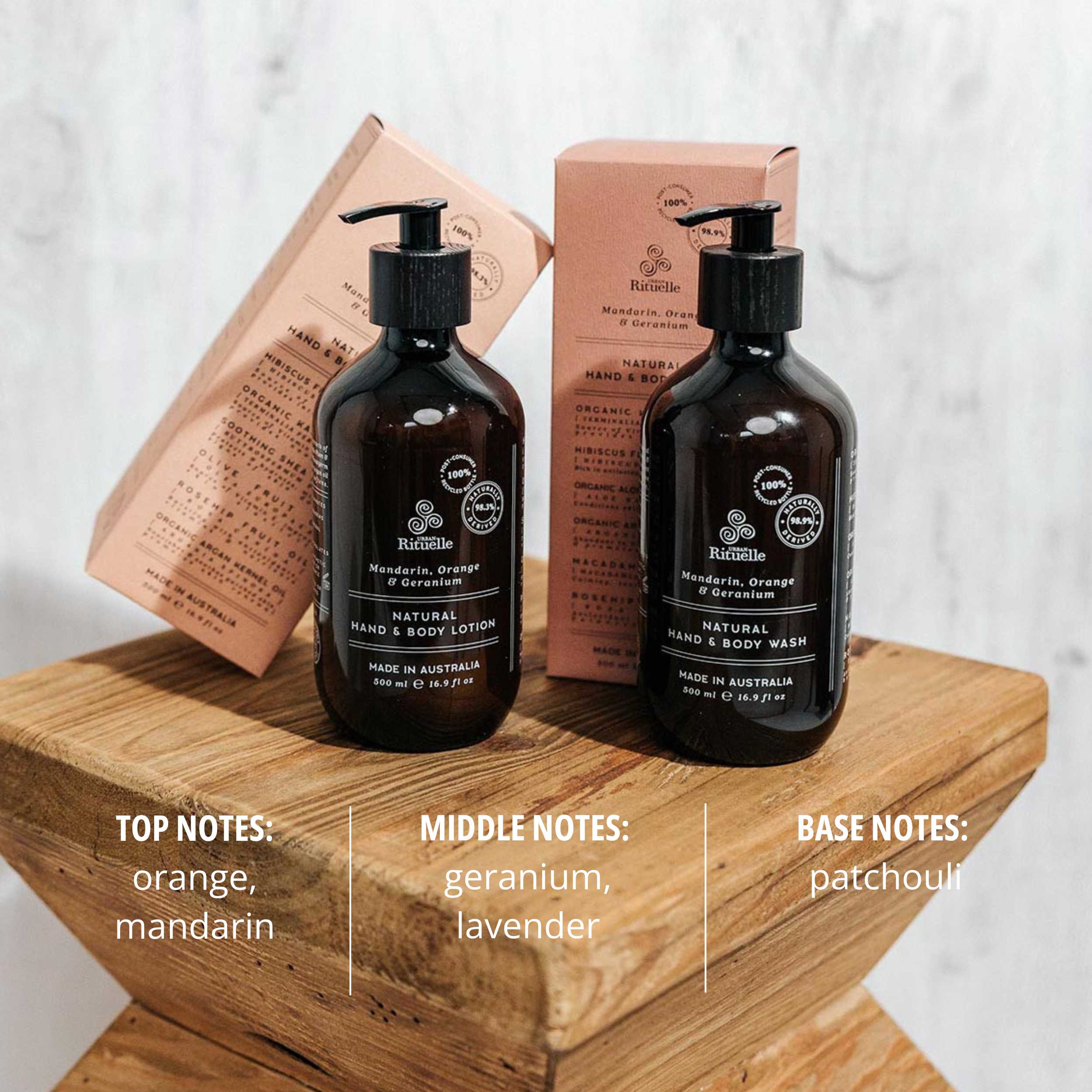 Mandarin, Orange & Geranium<br> Natural Hand & Body Lotion | 500ml