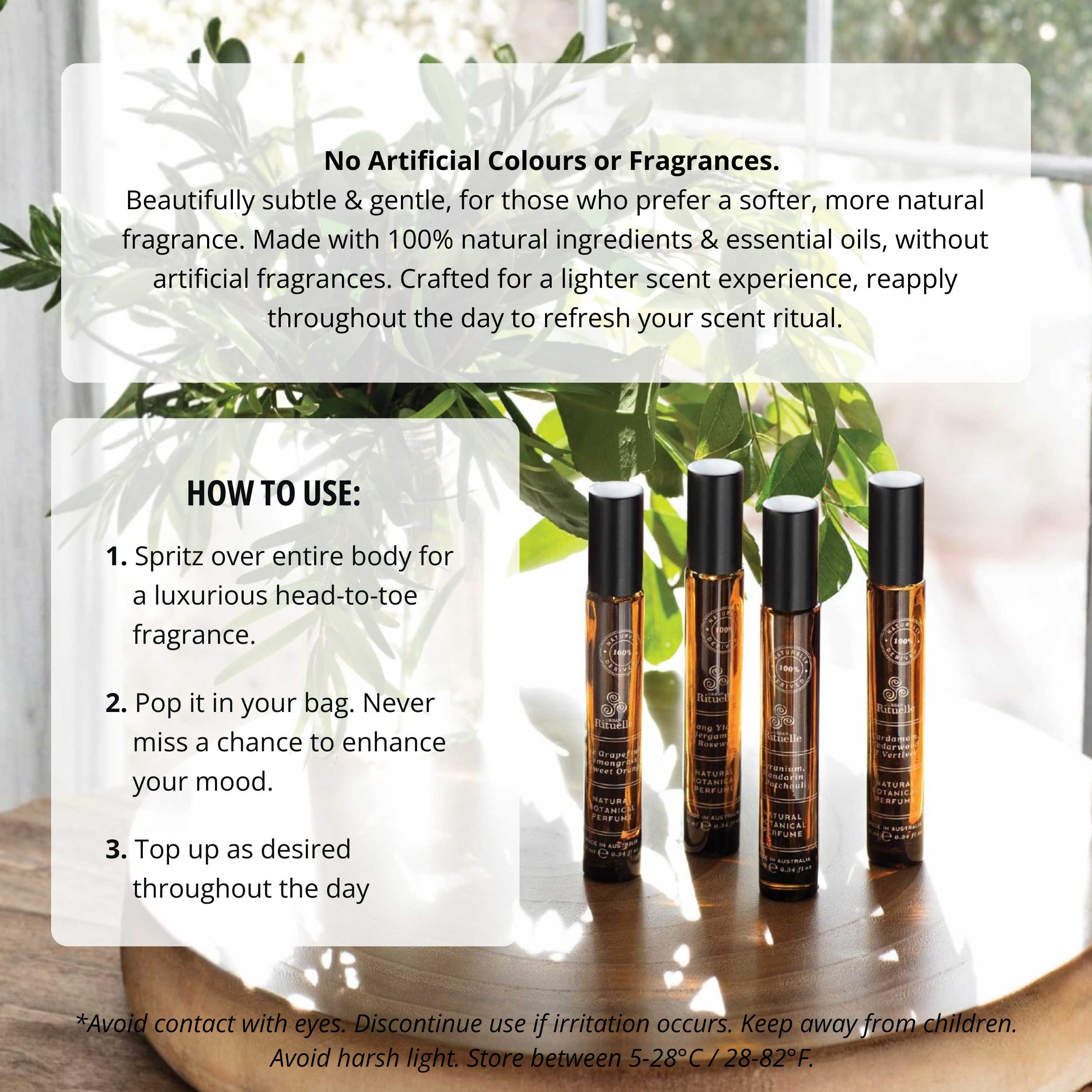 Ylang Ylang, Bergamot & Rosewood<br> Natural Botanical Perfume | 10ml
