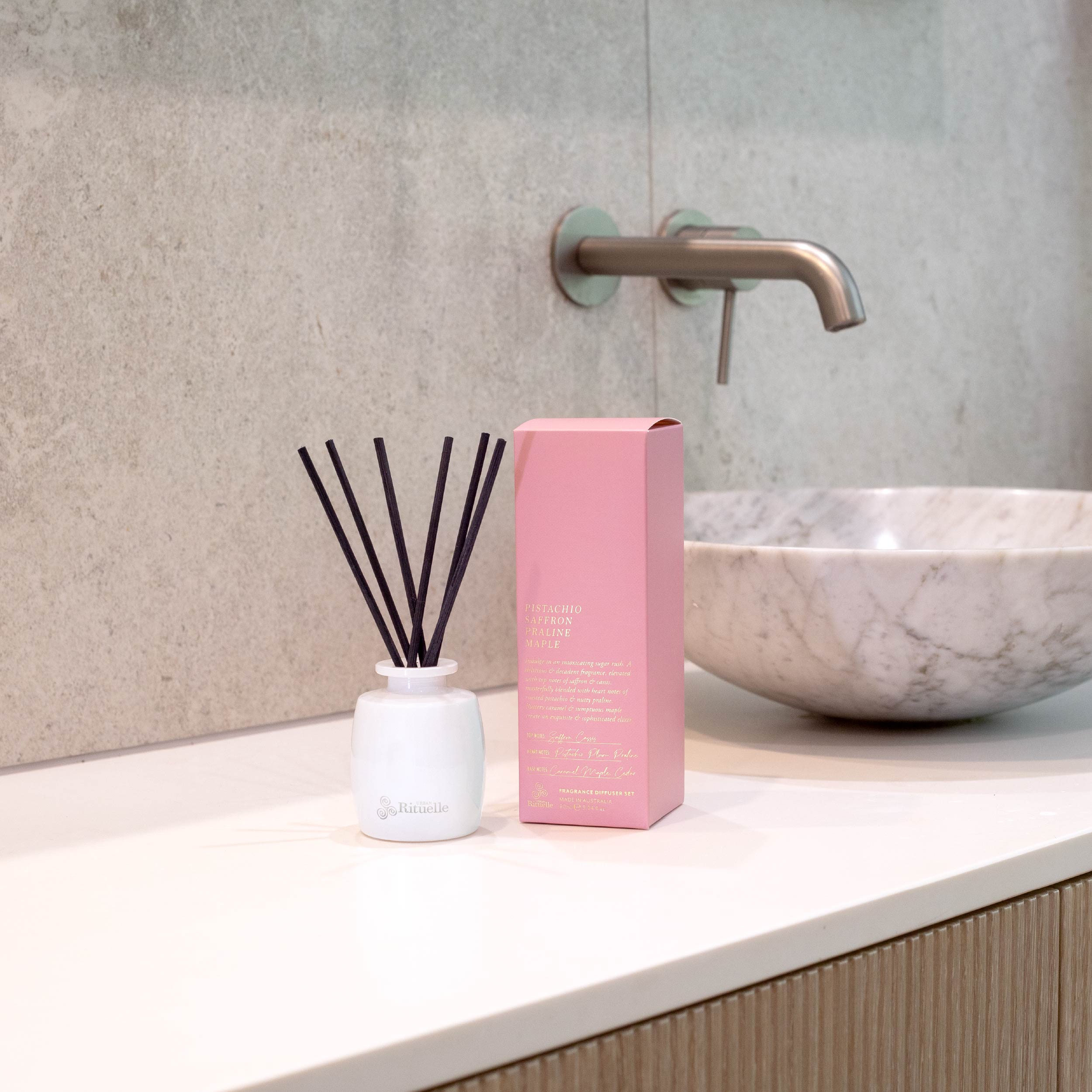 Pistachio, Saffron, Praline, Maple<br> Mini Fragrance Diffuser Set | 90ml