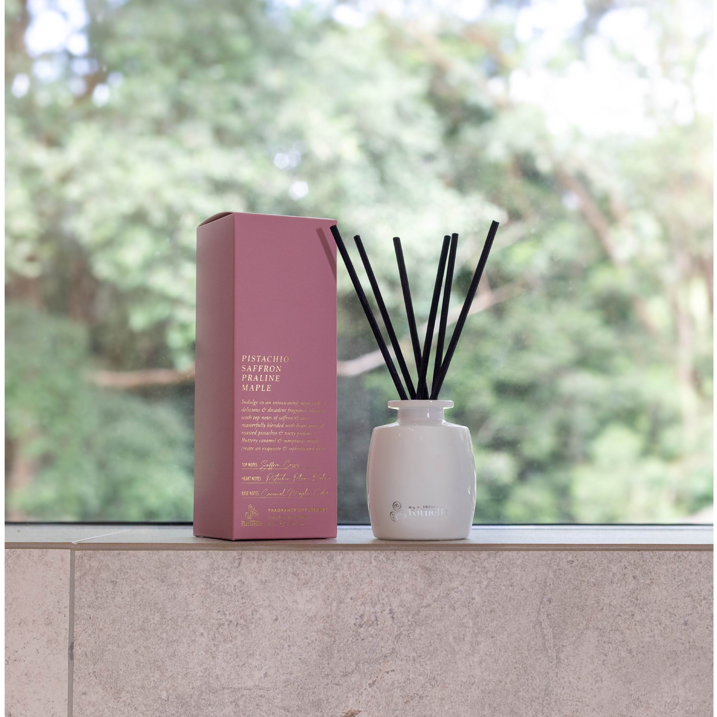 Pistachio, Saffron, Praline, Maple<br> Mini Fragrance Diffuser Set | 90ml