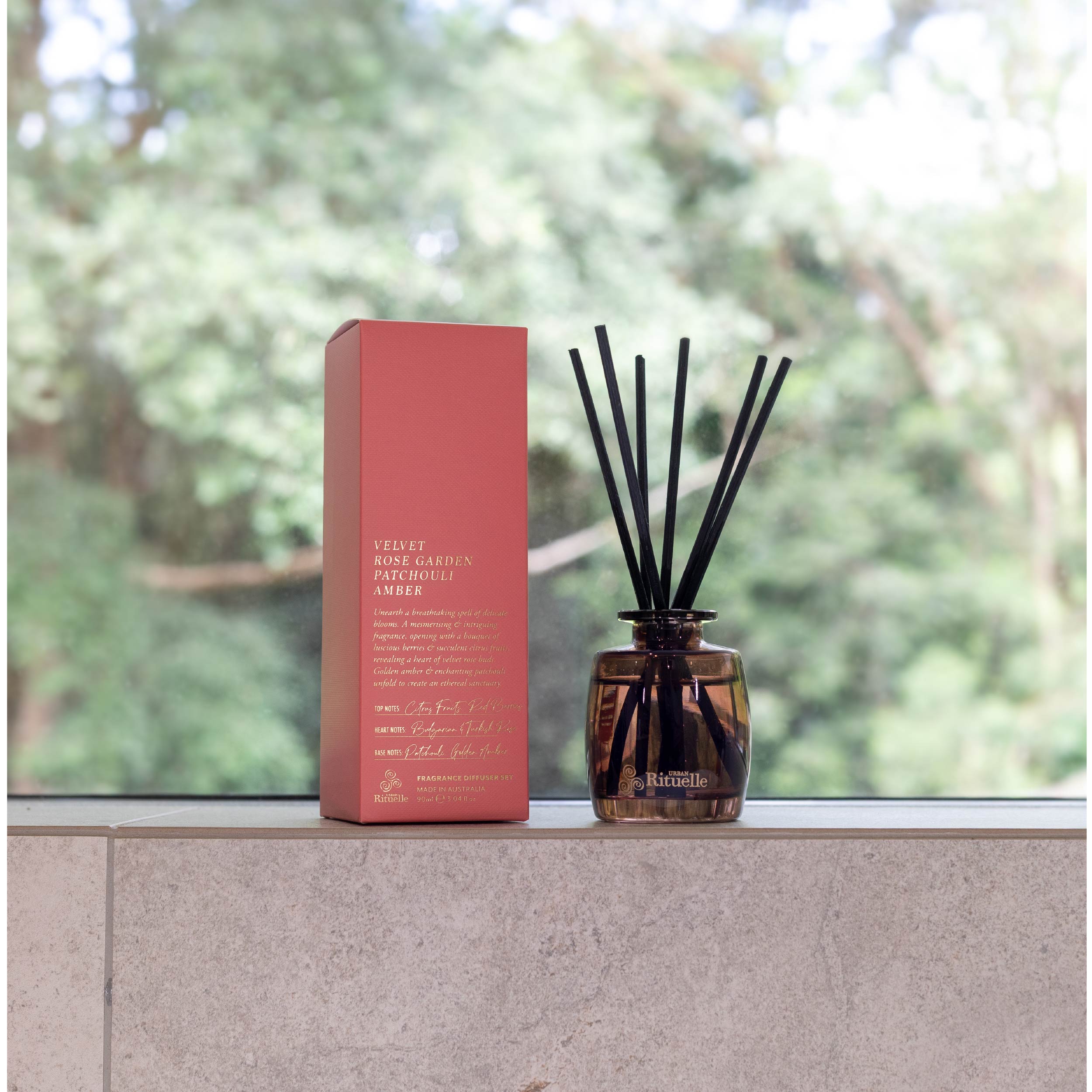 Velvet Rose Garden, Patchouli, Amber<br> Mini Fragrance Diffuser Set | 90ml