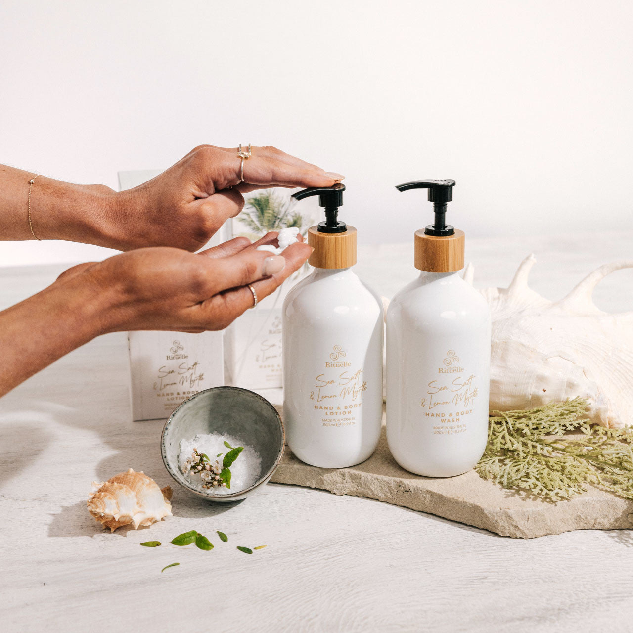 Sea Salt & Lemon Myrtle<br> Hand & Body Lotion | 500ml